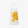 Burberry Equestrian Knight Silk-blend Dress In Sunflower
