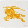 Burberry Ekd Silk Blend Scarf In Gold