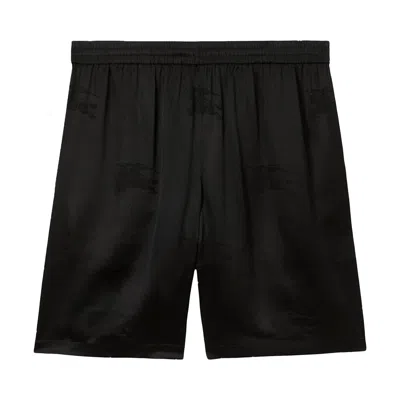 Pre-owned Burberry Ekd Silk Shorts 'black' | Men's Size L