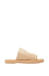 Burberry Ekd Slab Slides In Butter