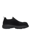 Burberry Ekd Slip-on Suede Sneakers In Black