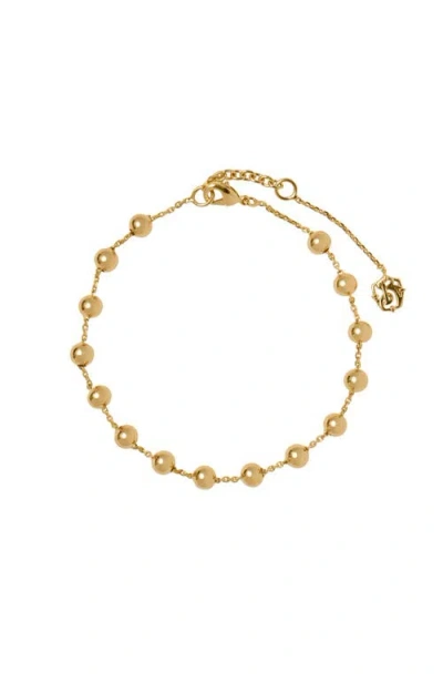 Burberry Ekd Sphere Bracelet In Gold