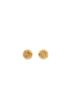Burberry Ekd Sphere Stud Earrings In Gold