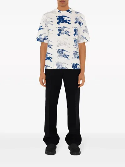 Burberry Ekd Cotton T-shirt In Multi