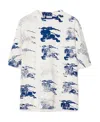 Burberry T-shirt With Ekd T-shirts White In White