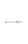 Burberry Ekd Stamp Tie Bar In Silver