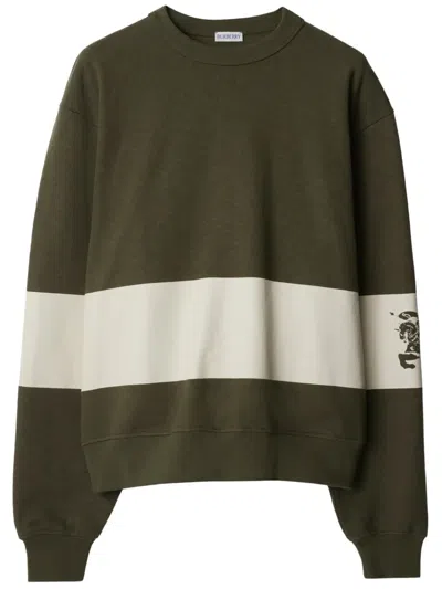 BURBERRY EKD STRIPE COTTON JUMPER