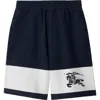 Burberry Ekd Stripe Shorts In Storm