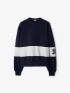 Burberry Ekd Stripe Cotton Jumper In Storm