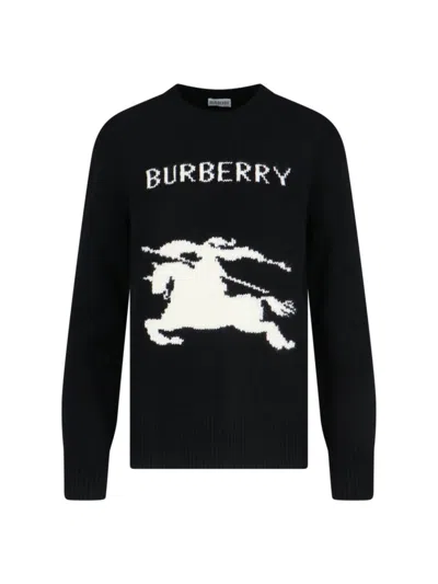 Burberry Women Ekd Knit Crewneck In Black