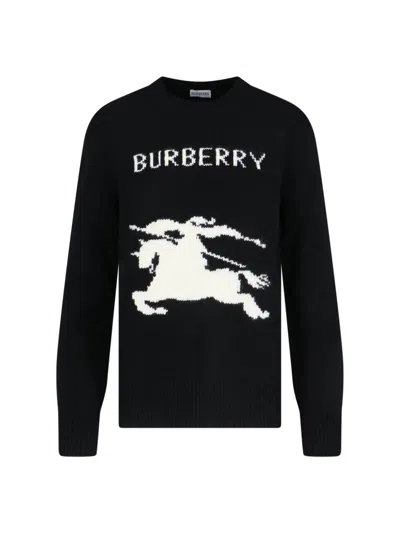 Burberry Women Ekd Knit Crewneck In Black