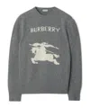 Burberry Ekd Wool Cashmere Sweater In Gray