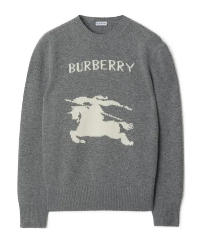 BURBERRY BURBERRY EKD INTARSIA-KNIT CREWNECK JUMPER