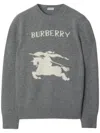 Burberry Ekd Wool Cashmere Sweater In Grey