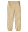 Burberry Ekd Twill Tapered Pants In Beige