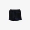 Burberry Ekd Swim Shorts In Navy/black