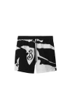Burberry Ekd Swim Shorts In White/black
