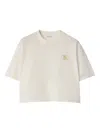 Burberry Crew Neck Cotton T-shirt With Short Sleeves