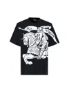 Burberry Short Sleeve T-shirt In Black  