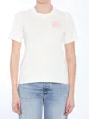 Burberry Ekd Cotton T-shirt In Chalk