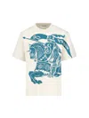Burberry Ekd Cotton T-shirt In Cream