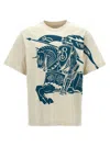 Burberry Mens Brand-print Crew-neck Relaxed-fit Cotton-jersey T-shirt Plaster