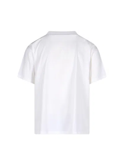 Burberry Tempah T-shirt With Embroidered Ekd In White
