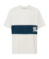 Burberry Off-white Ekd Stripe T-shirt In White