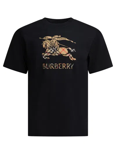 BURBERRY EKD T-SHIRTS BLACK
