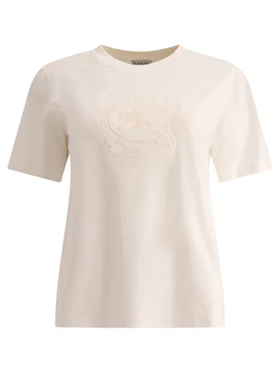 Burberry Women's "ekd" T-shirt In White