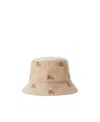 Burberry Ekd Technical Cotton Bucket Hat In Nude