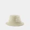 Burberry Ekd Twill Bucket Hat In Neutral