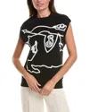 Burberry Ekd Cotton Blend Vest In Black