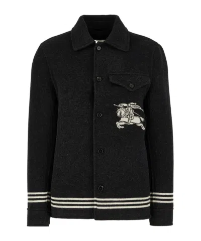 Burberry Ekd Virgin-wool Jacket In Black