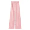 Burberry Ekd Silk Jacquard Wide-leg Trousers