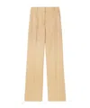 Burberry Ekd Wide-leg Silk Trousers In Nude