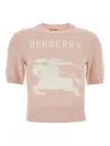 Burberry Ekd Wool And Cashmere Sweater In Pink