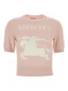 Burberry Ekd Wool And Cashmere Sweater In Pink