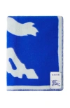 Burberry Ekd-jacquard Wool Blanket In Knight