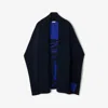 Burberry Ekd Wool Cashmere Blend Cape In Black