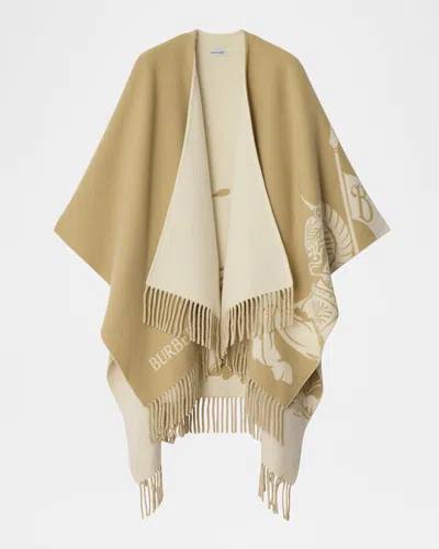 BURBERRY EKD WOOL CASHMERE CAPE