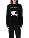 Burberry Cashmere Sweater With Bold Horse Graphic And Crew Neck