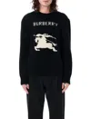 Burberry Cashmere Sweater With Bold Horse Graphic And Crew Neck