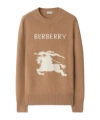 Burberry Ekd Wool Cashmere Sweater In Brown