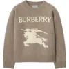 Burberry Kids'  Childrens Ekd Wool Cashmere Sweater In Brown