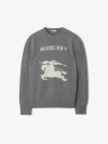 Burberry Ekd Wool Cashmere Sweater In Grey