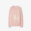 Burberry Ekd Wool Cashmere Sweater In Pink