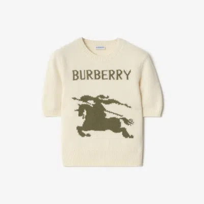 BURBERRY BURBERRY EKD WOOL CASHMERE TOP