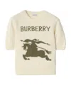 Burberry Logo-equestrian Knight T-shirt In Neutral