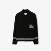 Burberry Ekd Wool Overshirt In Brisk